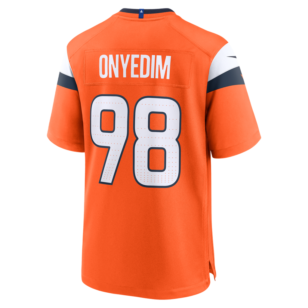 Tyler Onyedim Denver Broncos Jersey - Orange