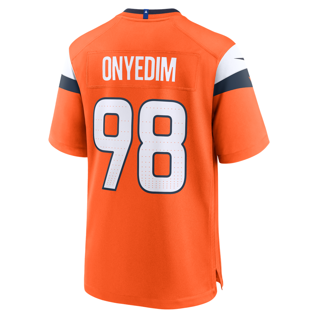 Tyler Onyedim Denver Broncos Jersey - Orange