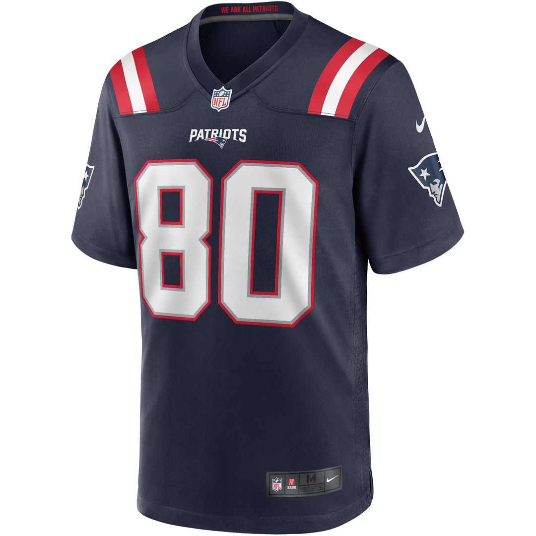 Troy Brown New England Patriots Game Retired Player Jersey - Navy