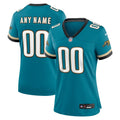 Jacksonville Jaguars Women's Prowler Throwback Custom Jersey - Teal