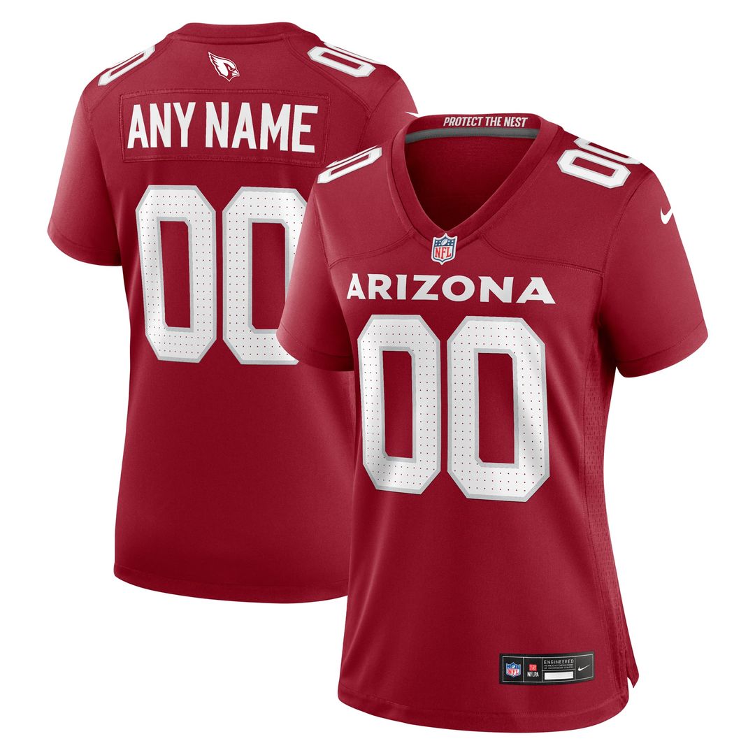 Arizona Cardinals Women's Custom Jersey - Cardinal