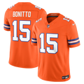 Nik Bonitto Denver Broncos Alternate Mile High Collection 1977 Throwback Stitched Jersey - Orange