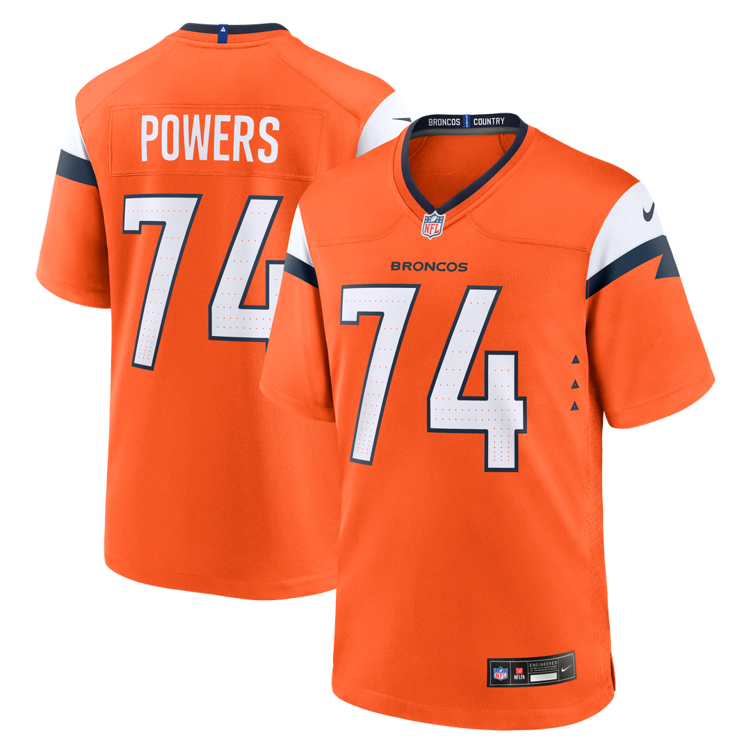 Ben Powers Denver Broncos Team Jersey - Orange