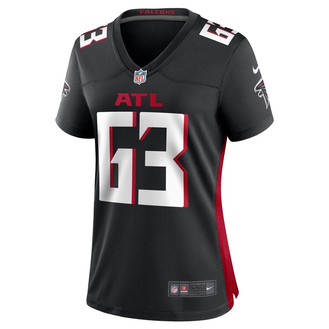 Chris Lindstrom Atlanta Falcons Women's Team Jersey - Black