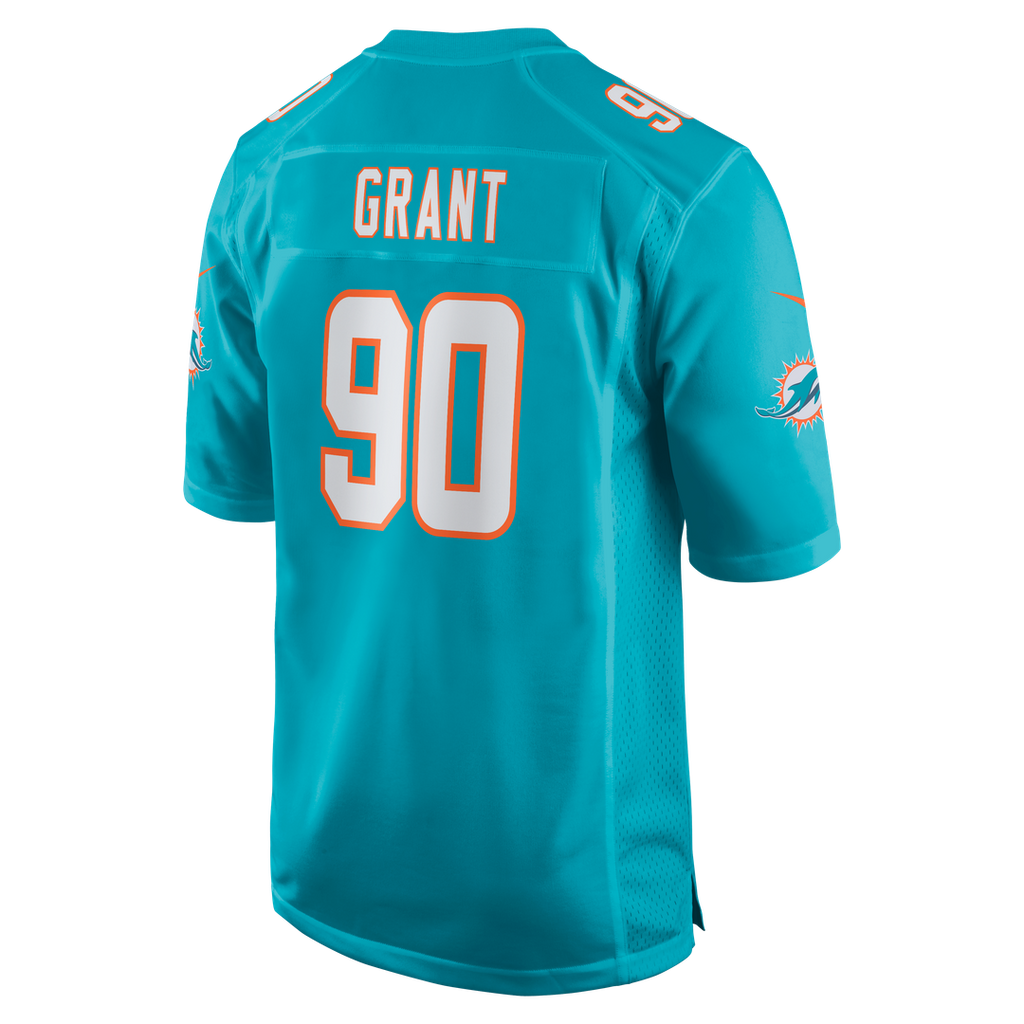 Kenneth Grant Miami Dolphins Team Jersey - Aqua
