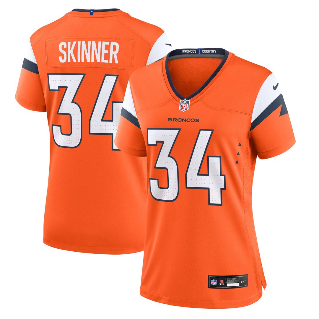 JL Skinner Denver Broncos Women's Team Jersey - Orange