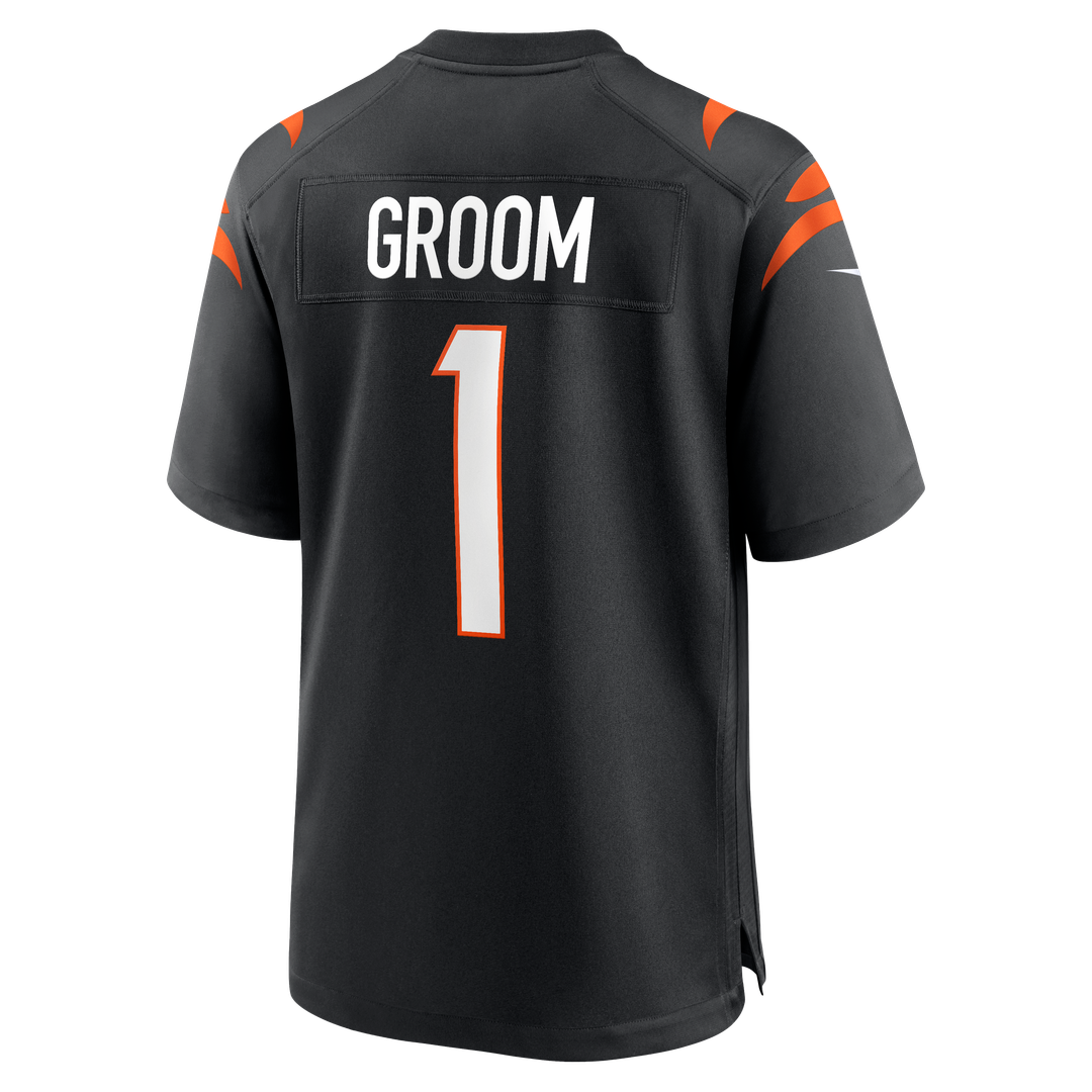 Number 1 Groom Cincinnati Bengals Jersey - Black