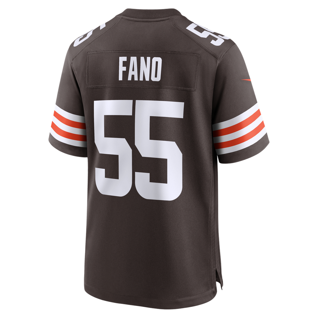 Spencer Fano Cleveland Browns Team Jersey - Brown