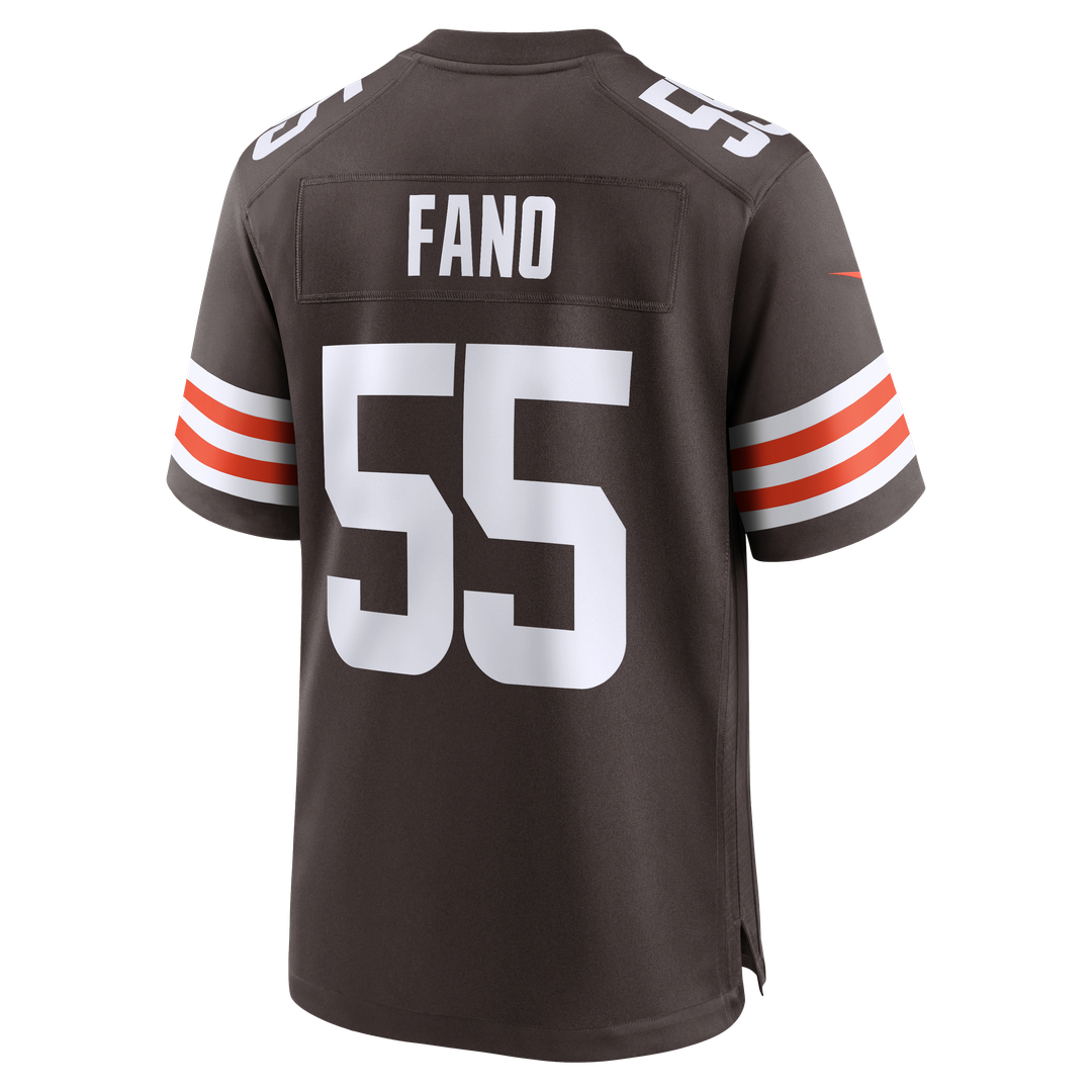 Spencer Fano Cleveland Browns Team Jersey - Brown