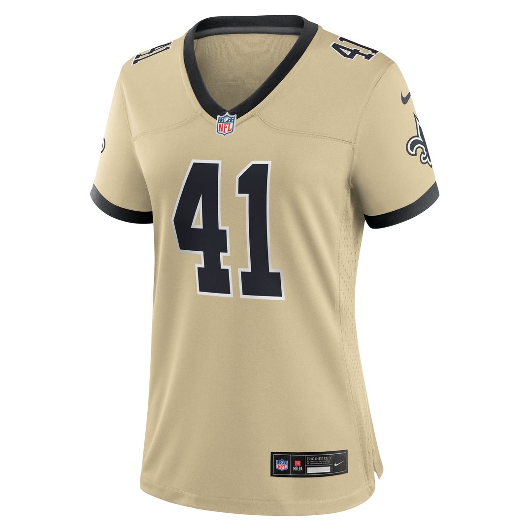 Alvin Kamara New Orleans Saints Women's Gameday Golds Alternate Jersey - Gold