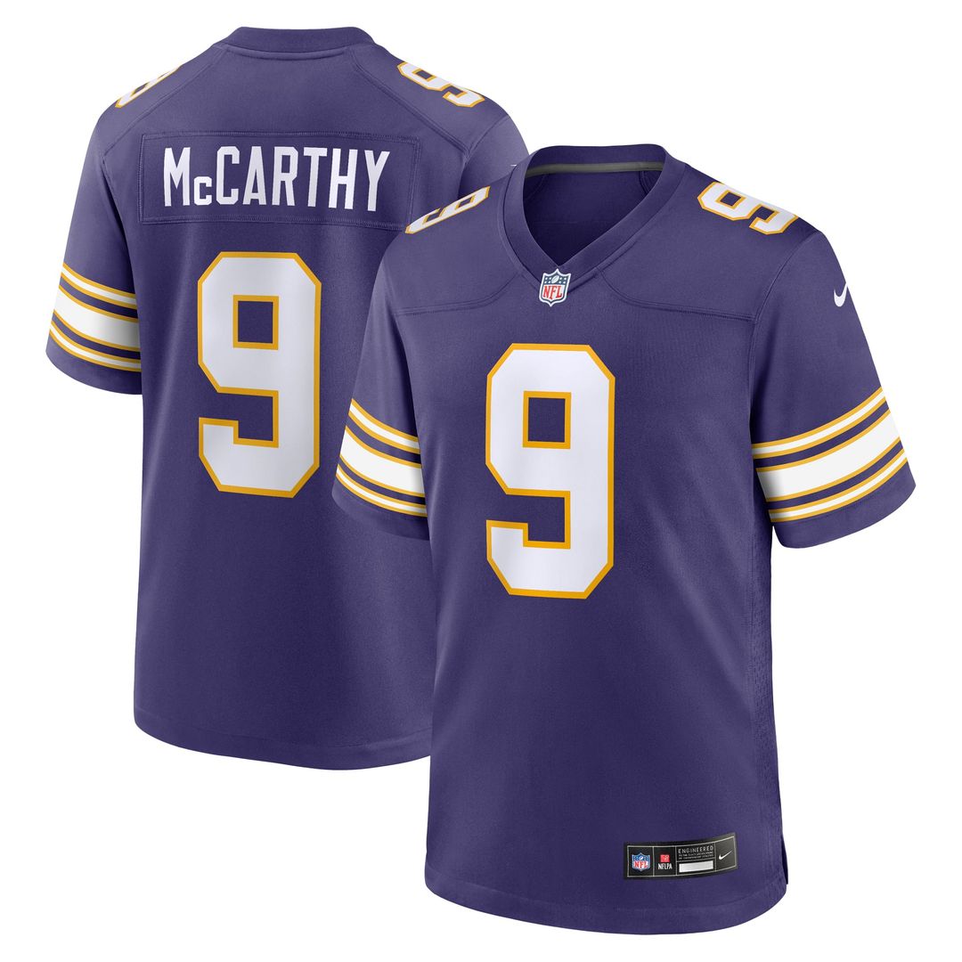 J.J. McCarthy Minnesota Vikings Jersey - White