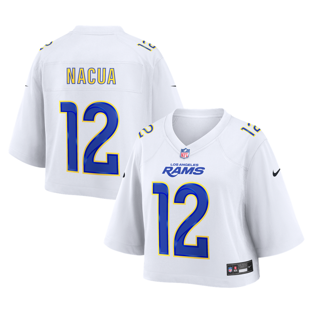 Puka Nacua Los Angeles Rams Women's Cropped Fashion Jersey - White