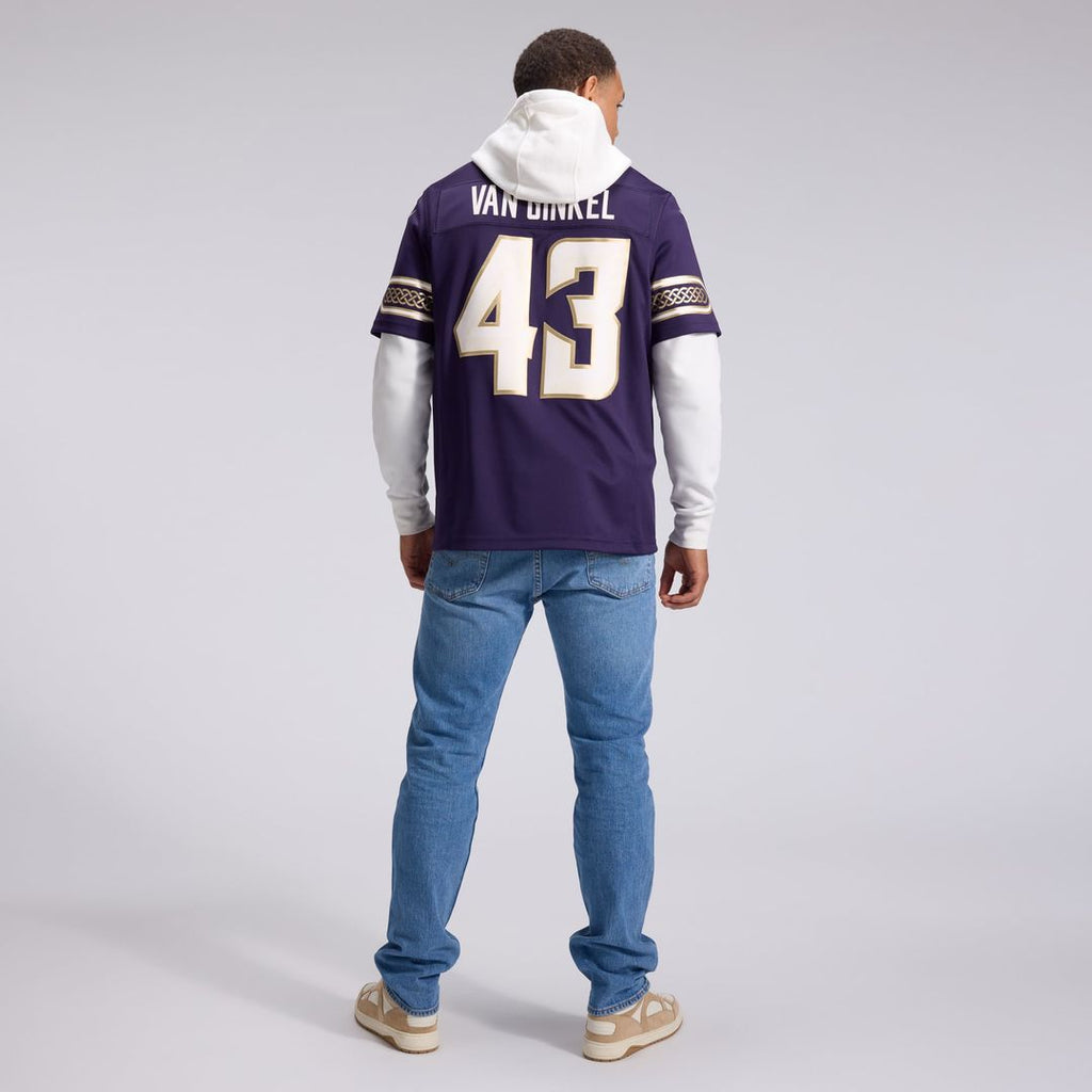 Andrew Van Ginkel Minnesota Vikings 2026 Rivalries Collection Stitched Jersey - Purple