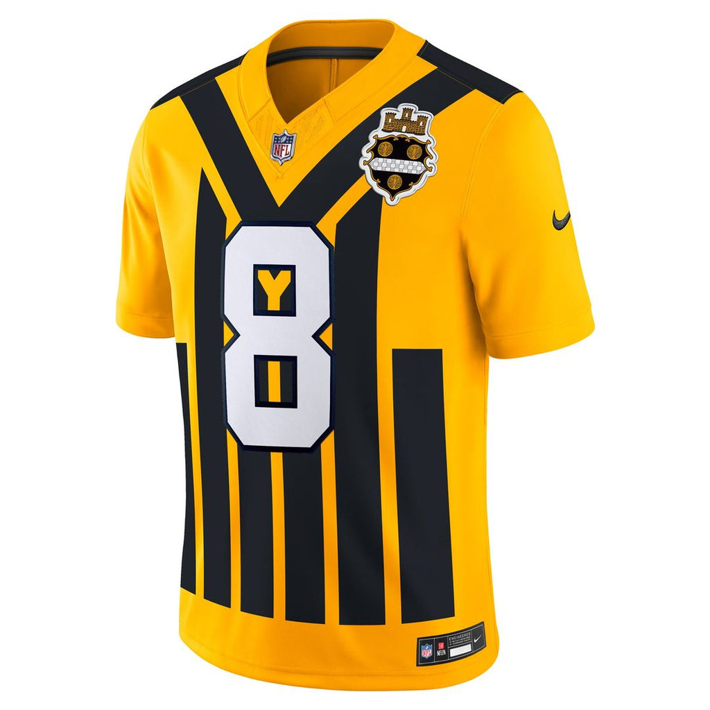 Aaron Rodgers Pittsburgh Steelers Alternate Jersey - Gold