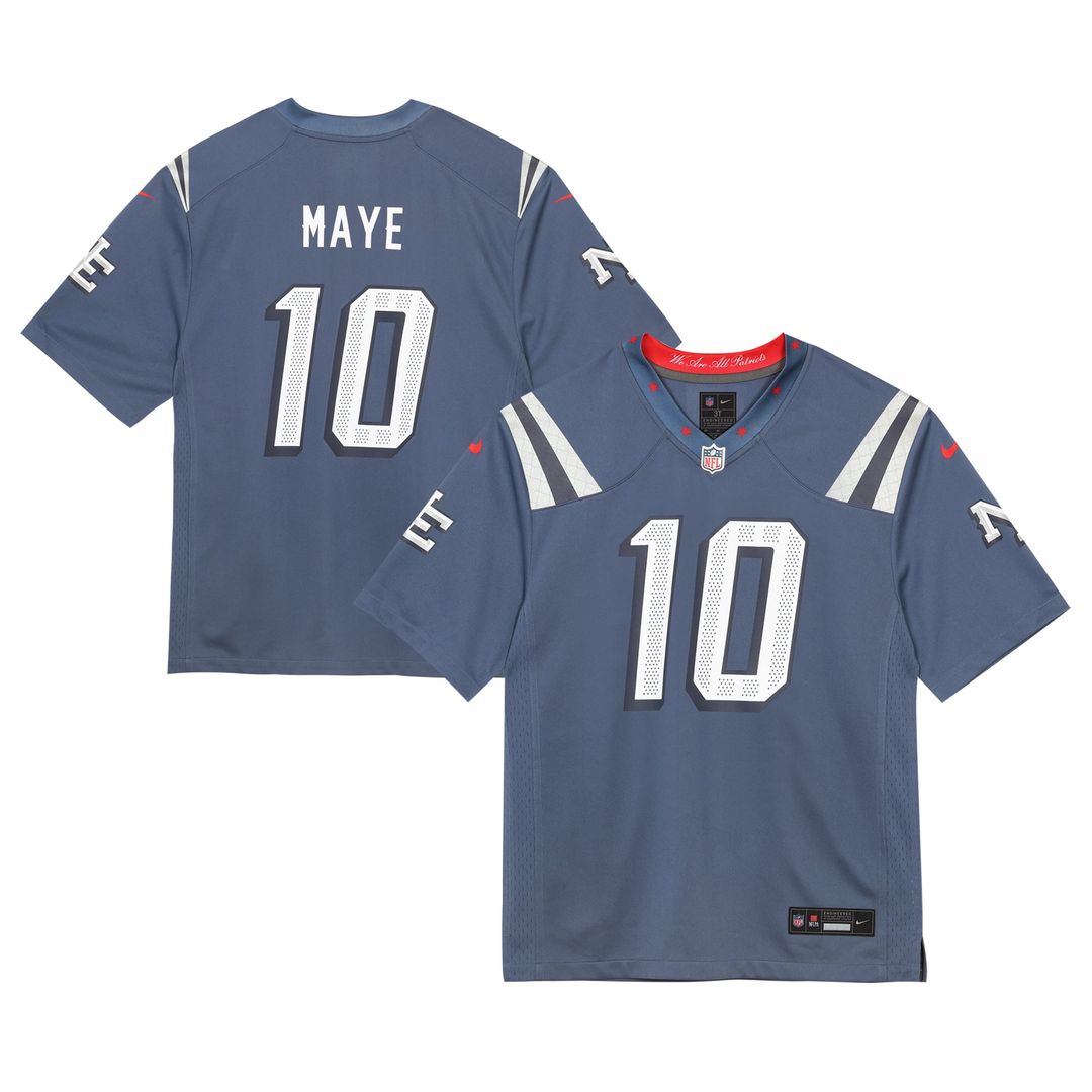 Drake Maye New England Patriots Preschool Rivalries Collection Jersey - Blue