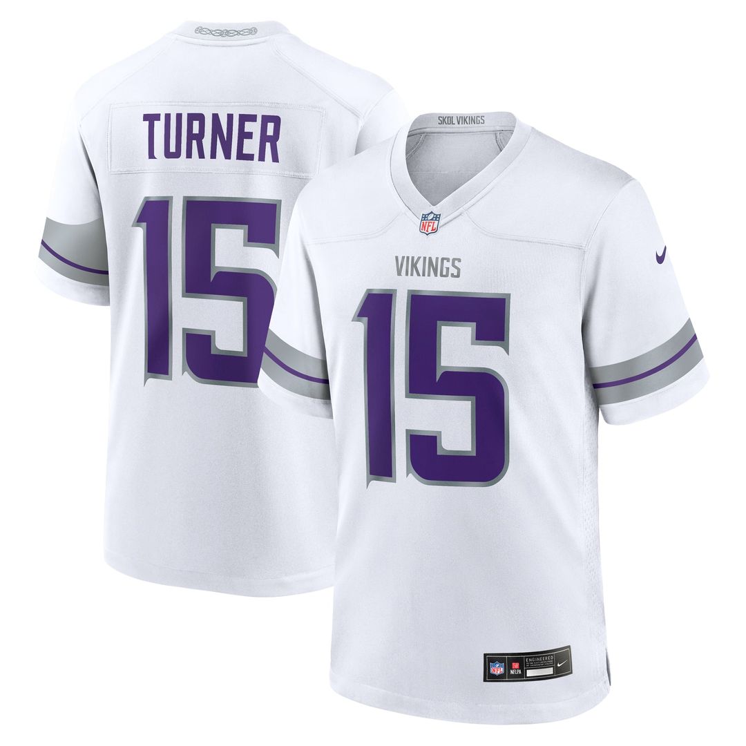 Dallas Turner Minnesota Vikings Alternate Jersey - White