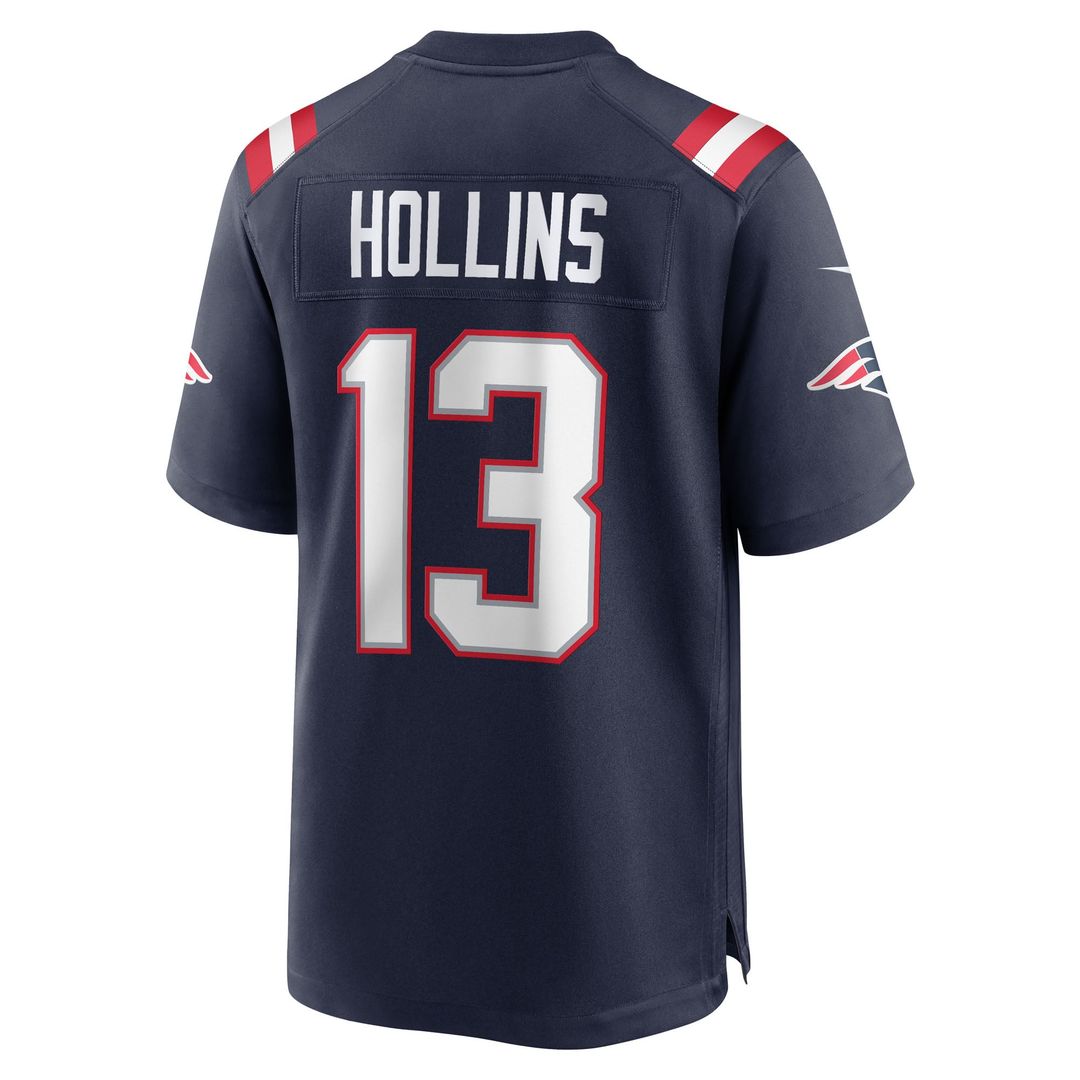 Mack Hollins New England Patriots Team Jersey - Navy