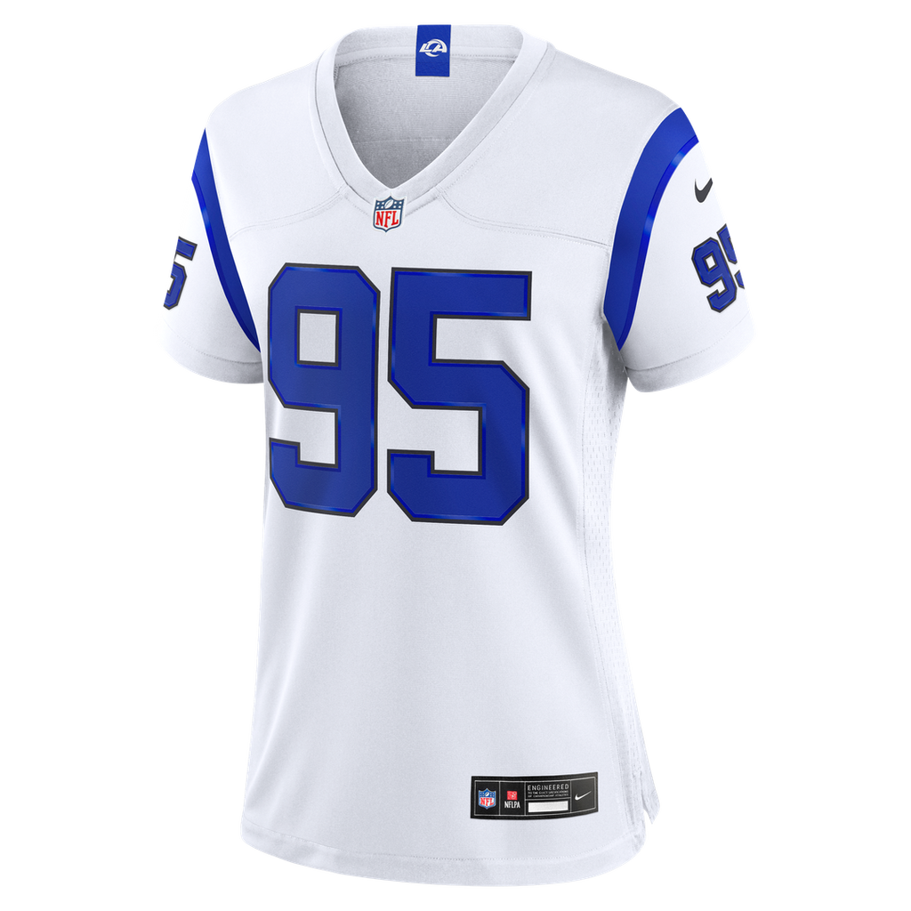 Myles Garrett Los Angeles Rams Women's Fearsome White Jersey