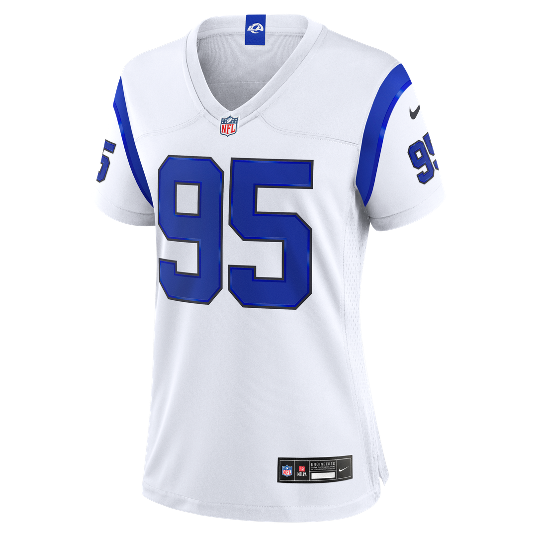 Myles Garrett Los Angeles Rams Women's Fearsome White Jersey