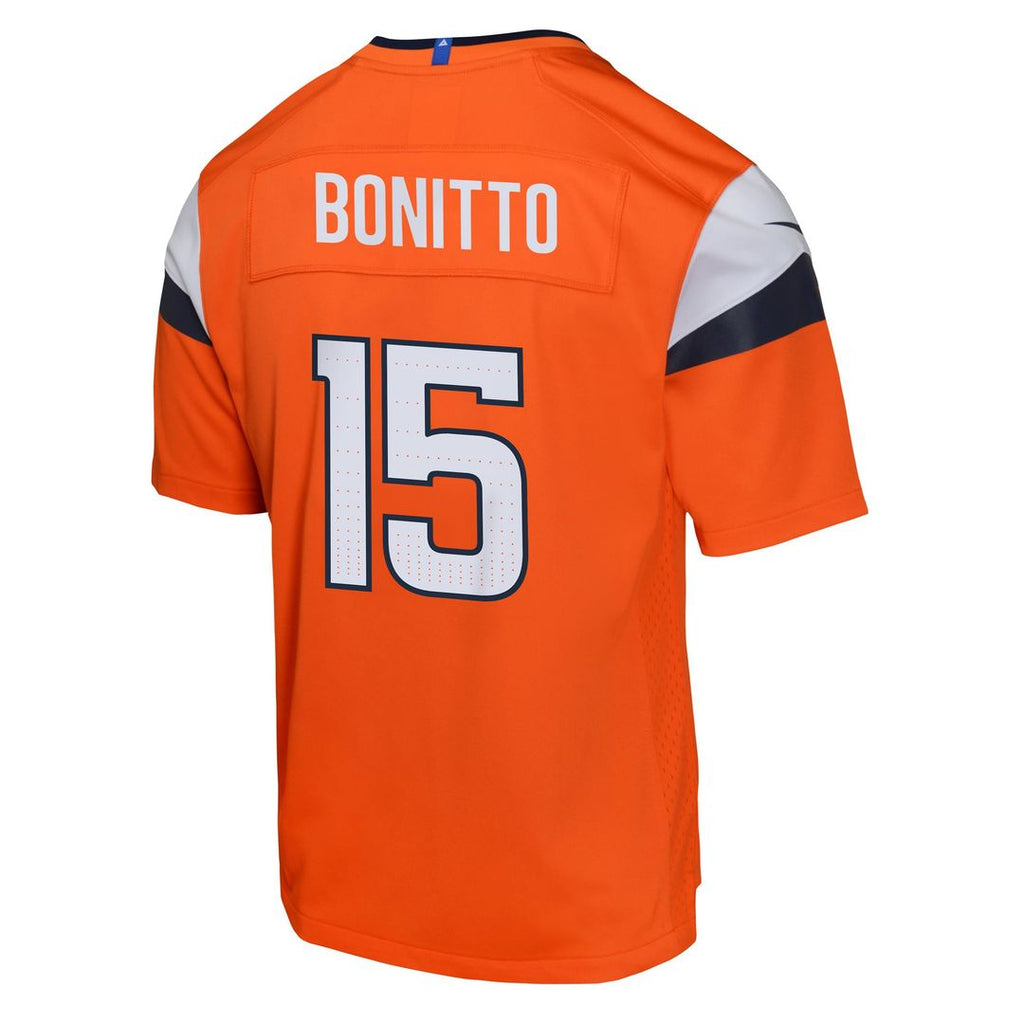Nik Bonitto Denver Broncos Youth Alternate Jersey - Orange
