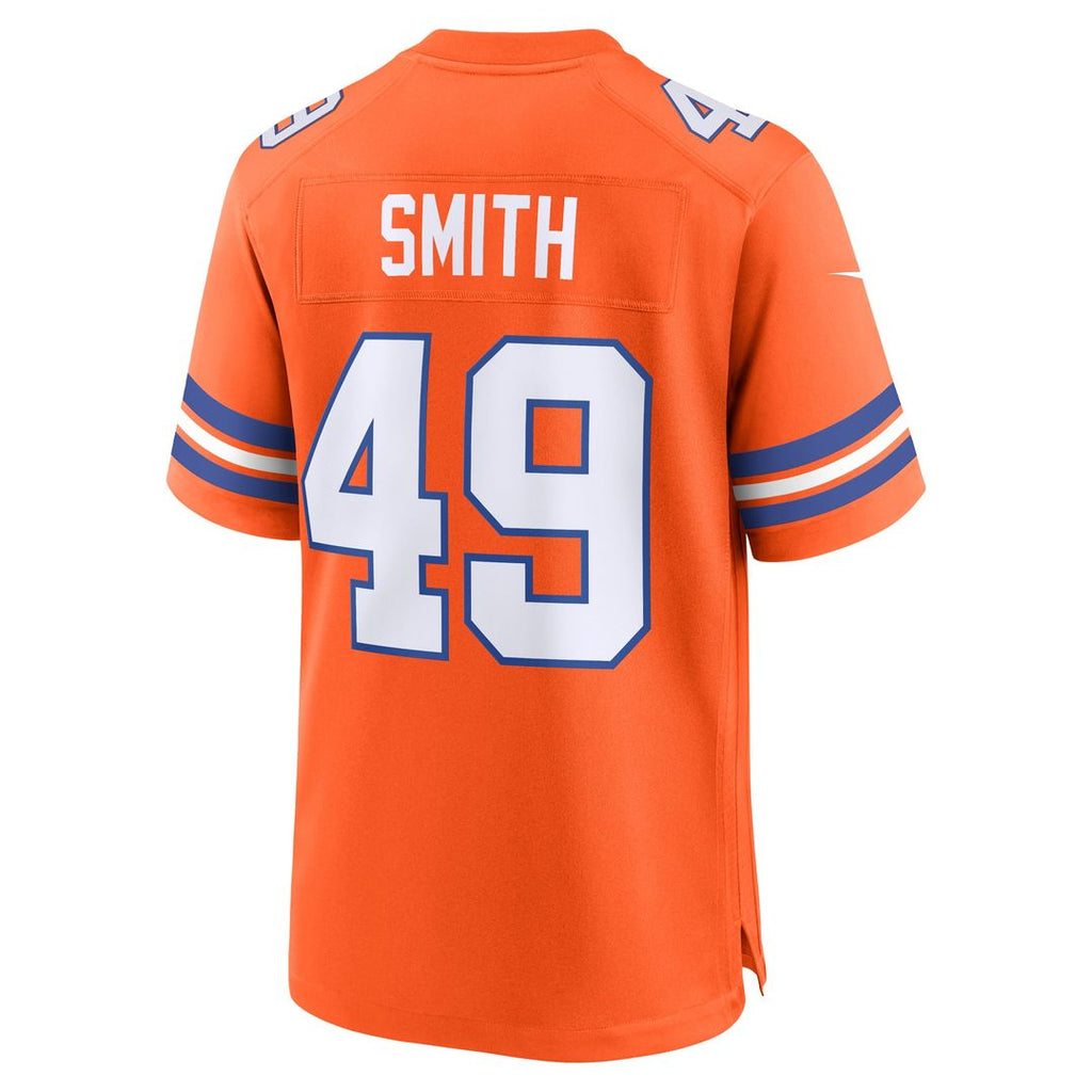 Dennis Smith Denver Broncos Retired Player Alternate Jersey - Orange