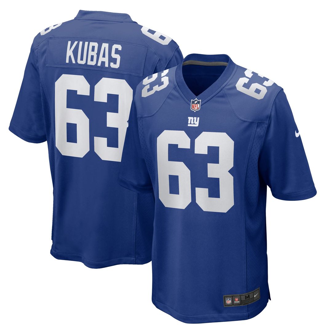 Jake Kubas New York Giants Team Jersey - Royal
