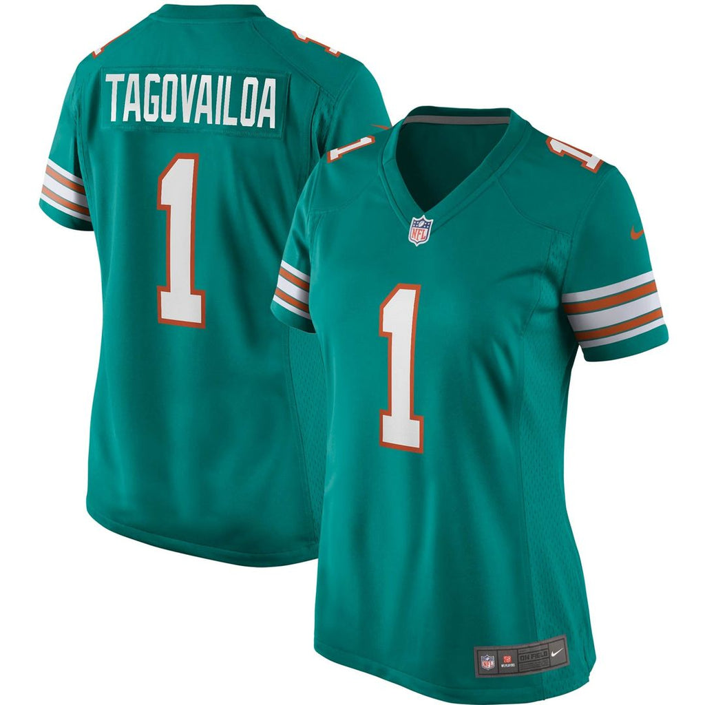 Tua Tagovailoa Miami Dolphins Women's Alternate Jersey - Aqua