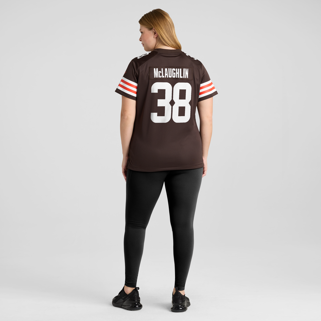 Jaleel McLaughlin Cleveland Browns Women's Team Jersey - Brown