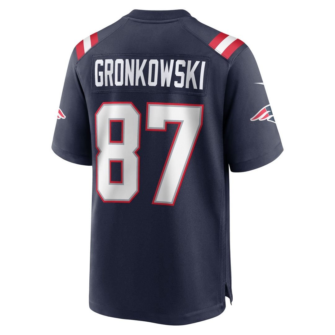 Rob Gronkowski New England Patriots Team Retired Player Jersey - Navy