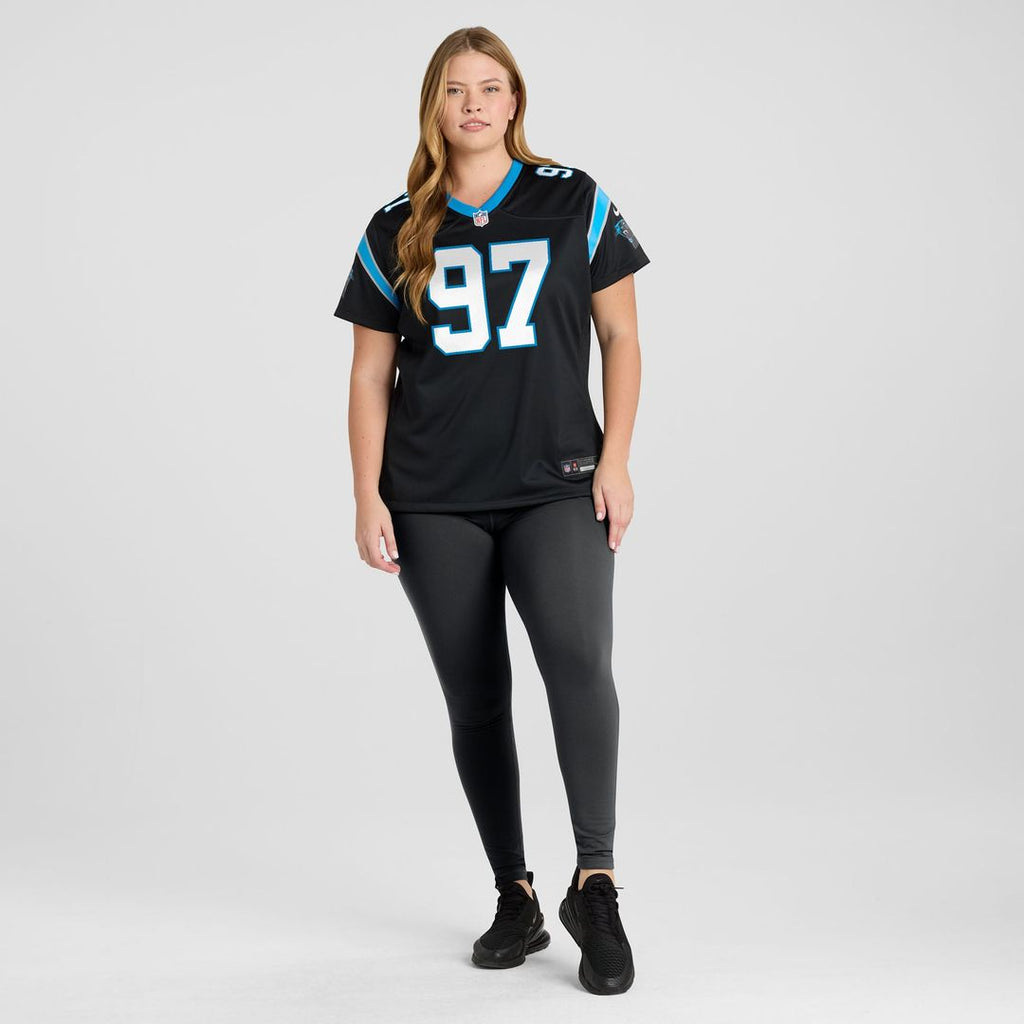 Bobby Brown III Carolina Panthers Women's Team Jersey - Black