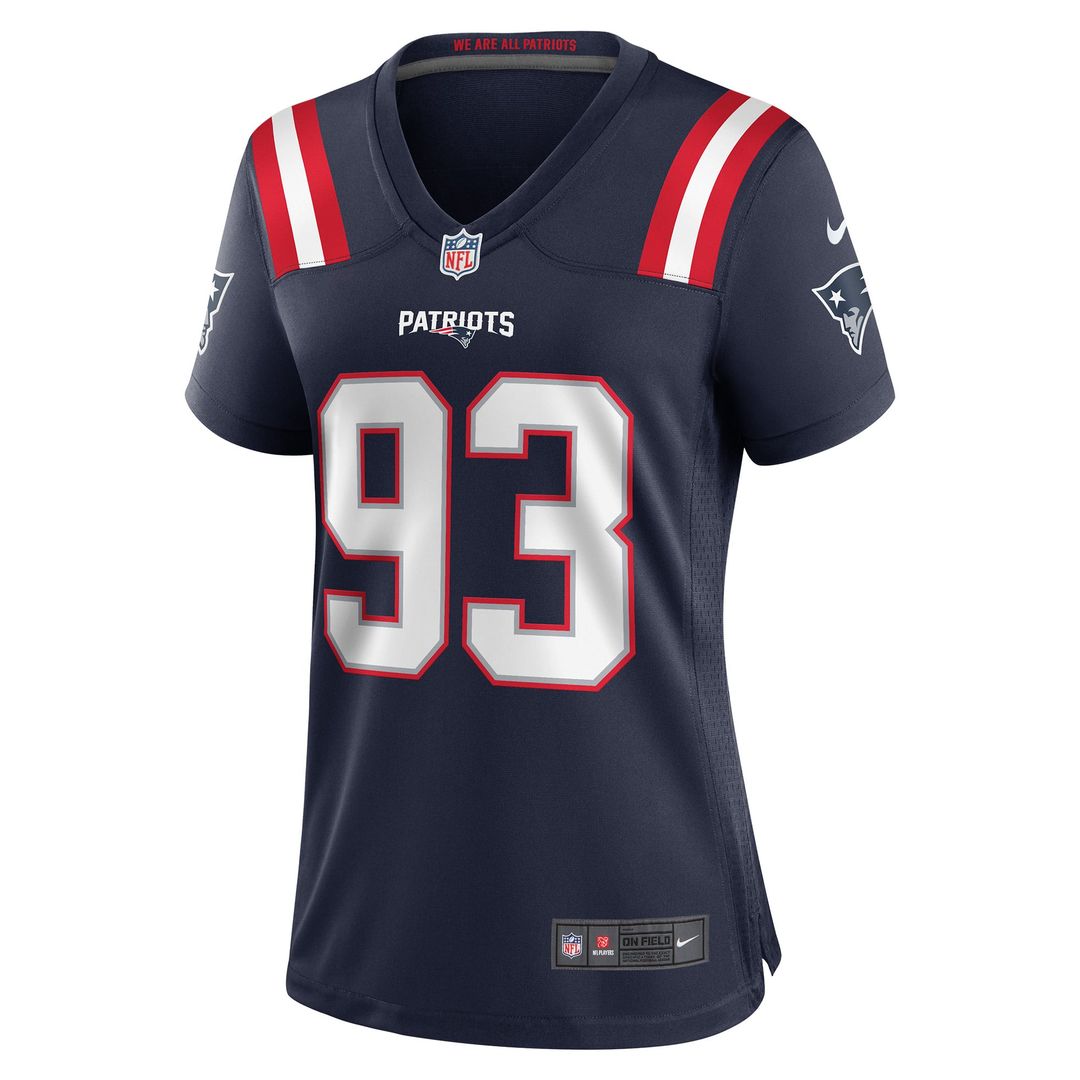 Richard Seymour New England Patriots Women's Retired Player Jersey - Navy