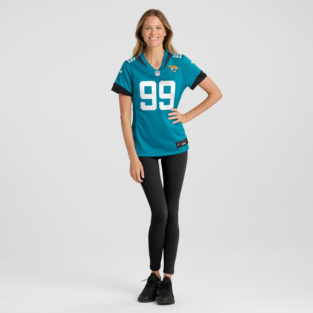 Austin Johnson Jacksonville Jaguars Women's Team Jersey - Teal