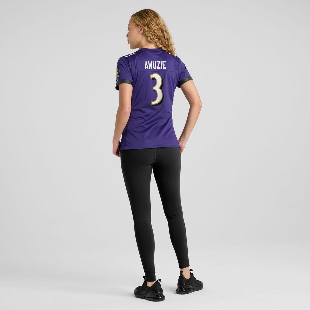 Chidobe Awuzie Baltimore Ravens Women's Team Jersey - Purple