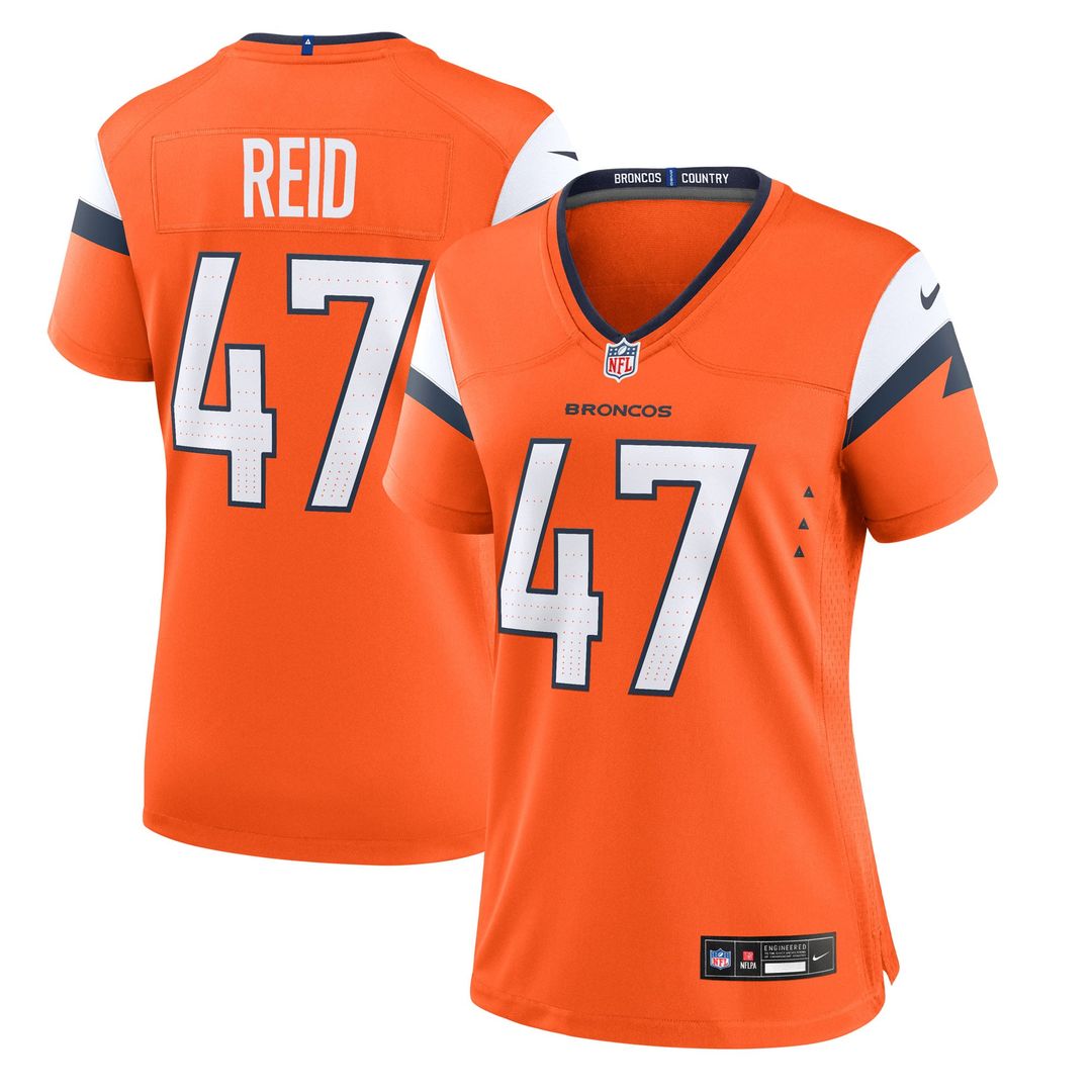 Karene Reid Denver Broncos Women's Team Jersey - Orange