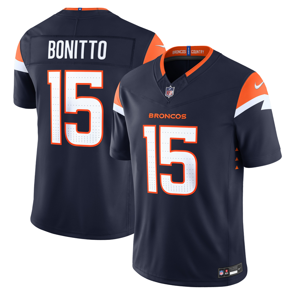 Nik Bonitto Denver Broncos Alternate Mile High Collection 1977 Throwback Stitched Jersey - Orange