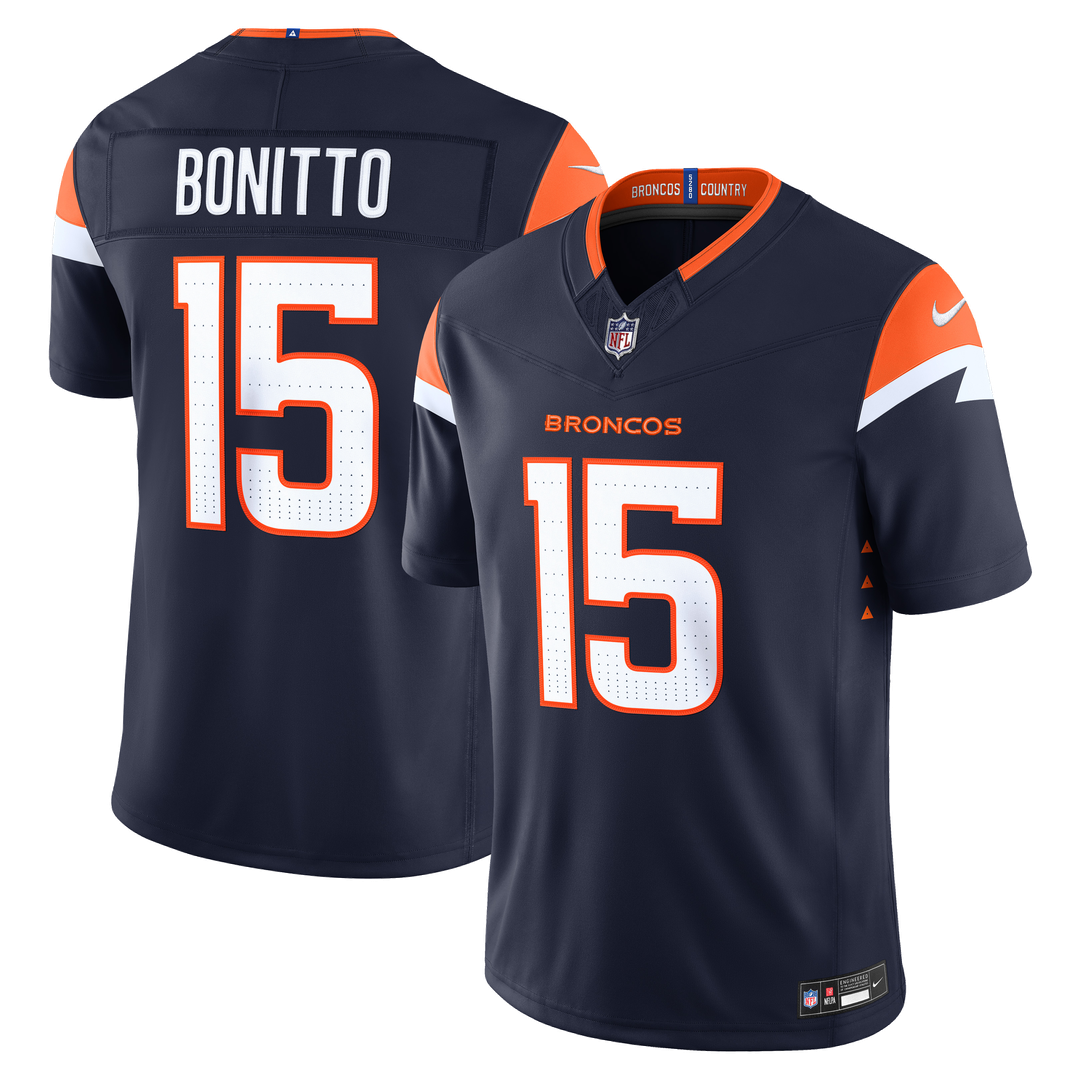 Nik Bonitto Denver Broncos Alternate Mile High Collection 1977 Throwback Stitched Jersey - Orange