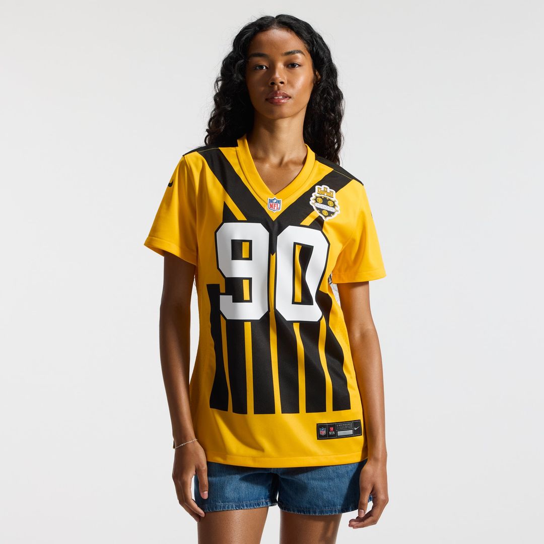 T.J. Watt Pittsburgh Steelers Women's Alternate 1933 Throwback Jersey - Gold
