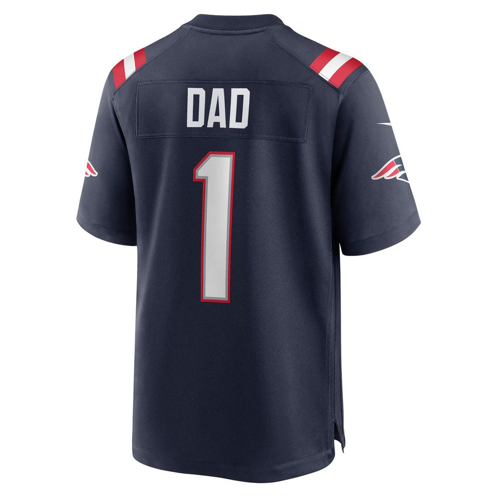 Number 1 Dad New England Patriots Jersey - Navy