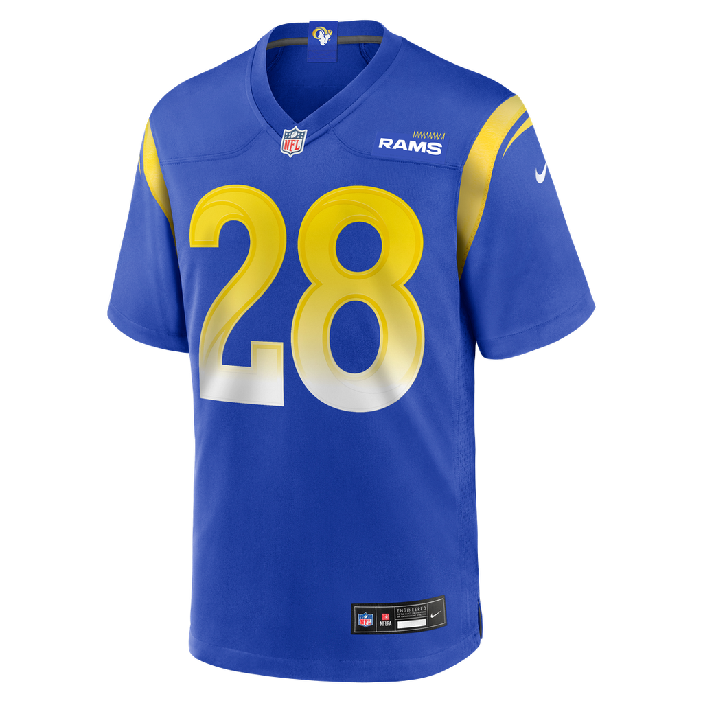 Marshall Faulk Los Angeles Rams Game Retired Player Jersey - Royal