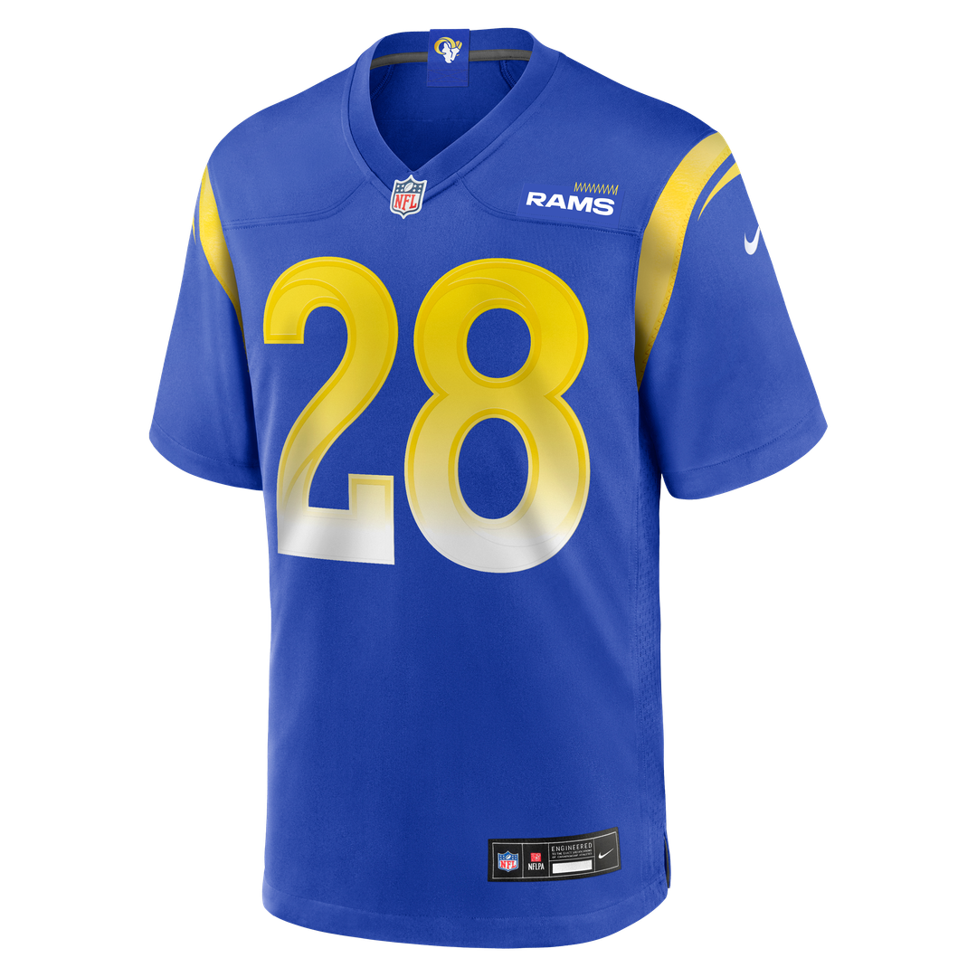 Marshall Faulk Los Angeles Rams Game Retired Player Jersey - Royal