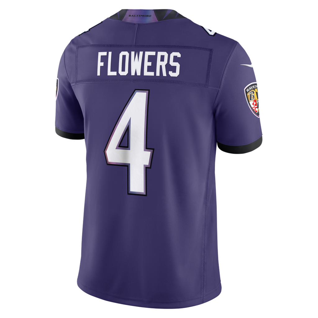 Zay Flowers Baltimore Ravens Alternate Alternate Stitched Jersey - Black