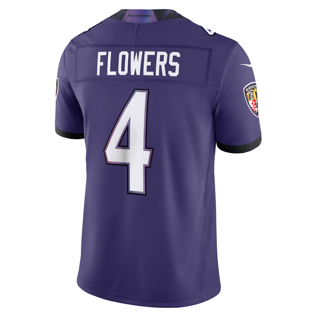 Zay Flowers Baltimore Ravens Alternate Alternate Stitched Jersey - Black