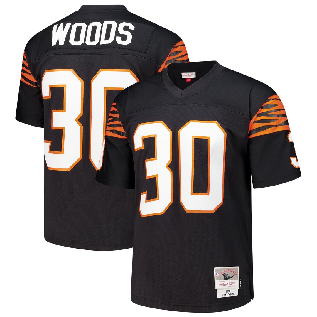 Ickey Woods Cincinnati Bengals 1988 Legacy Jersey - Black