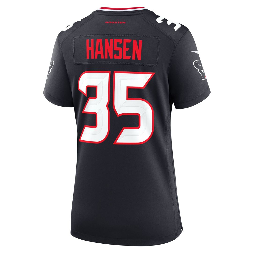 Jake Hansen Houston Texans Women's Team Jersey - Navy