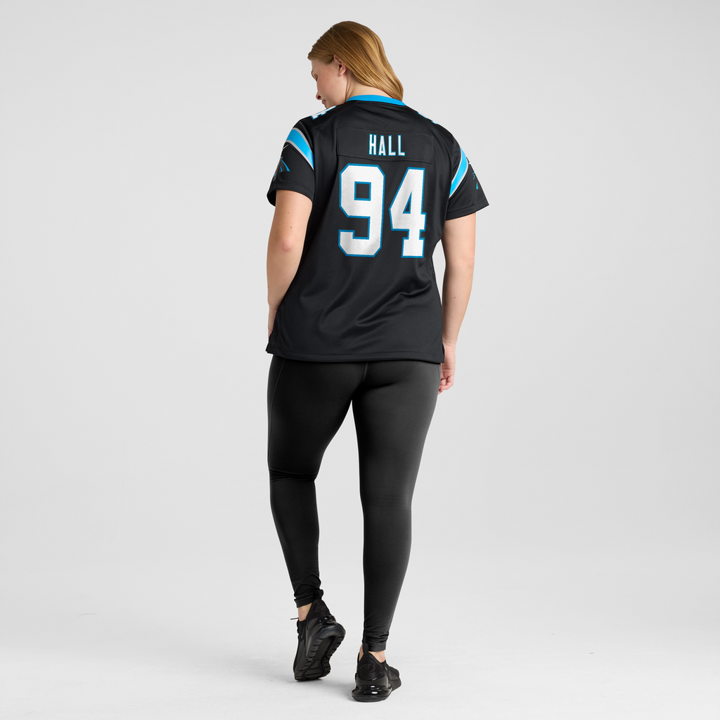 Aaron Hall Carolina Panthers Women's Team Jersey - Black