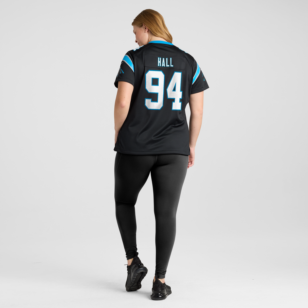 Aaron Hall Carolina Panthers Women's Team Jersey - Black