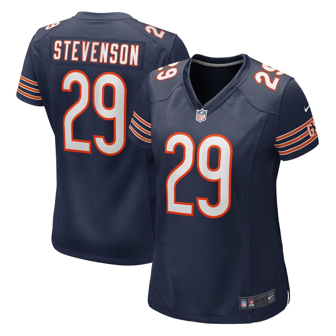 Tyrique Stevenson Chicago Bears Women's Jersey - Navy