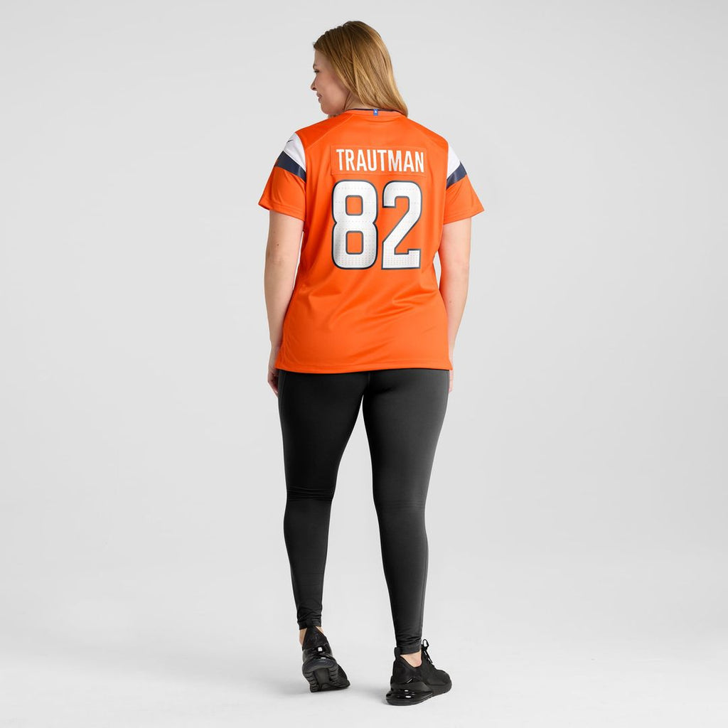 Adam Trautman Denver Broncos Women's Team Jersey - Orange