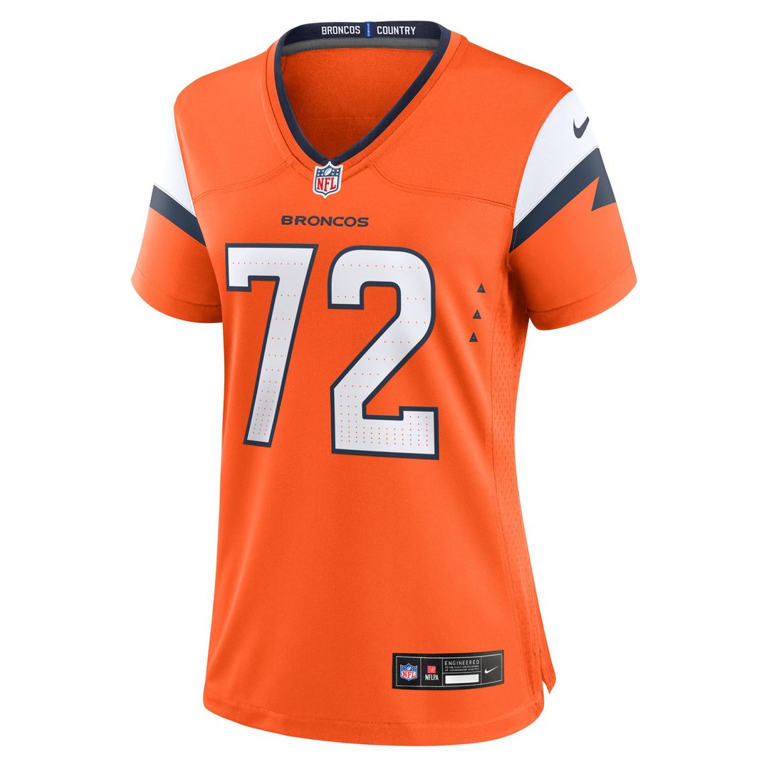 Garett Bolles Denver Broncos Women's Team Jersey - Orange