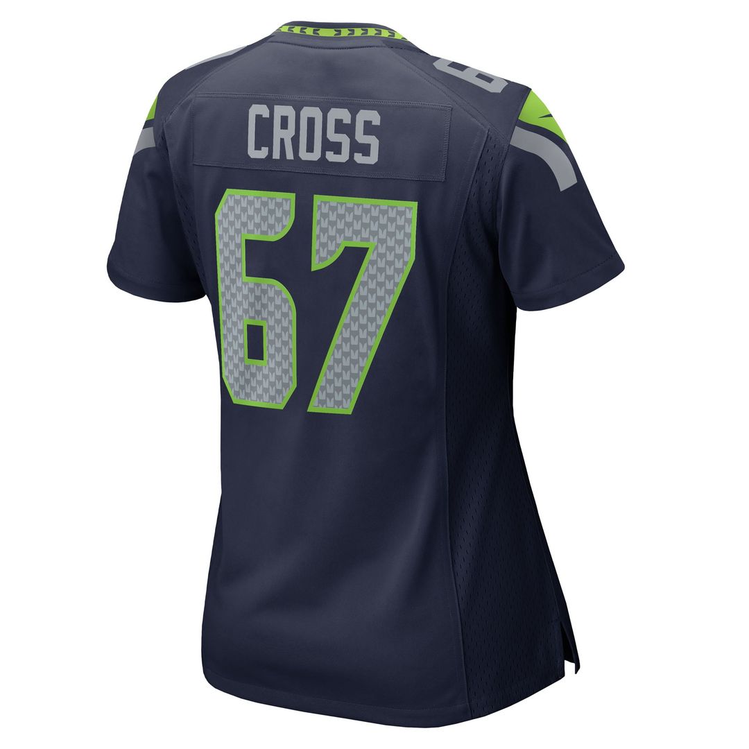 Charles Cross Seattle Seahawks Women's Team Jersey - College Navy